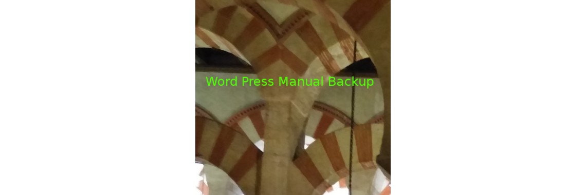 Word Press Manual Backup